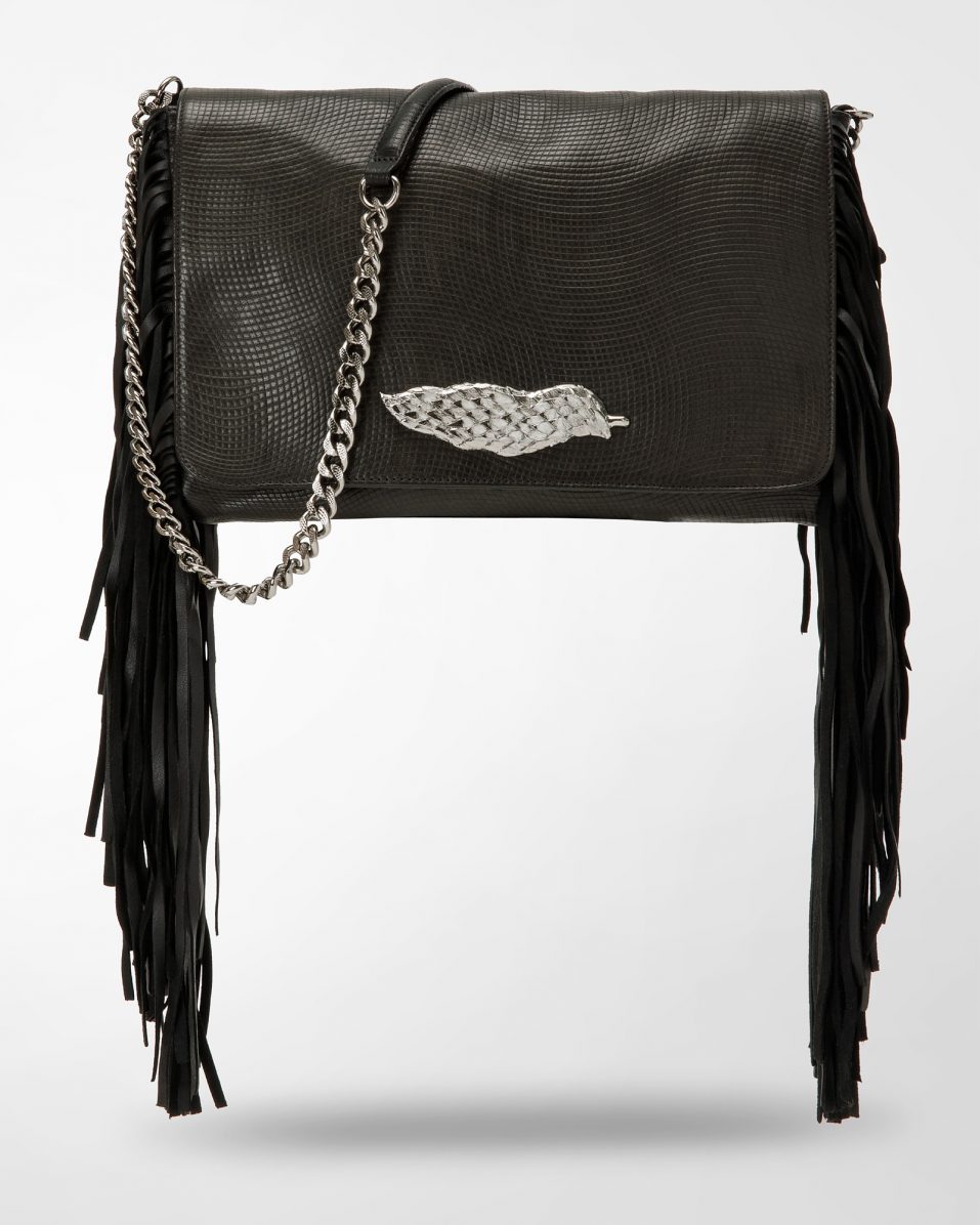 Handbags My Stone PHOENIX cross-body and shoulder bag palladio black handbag