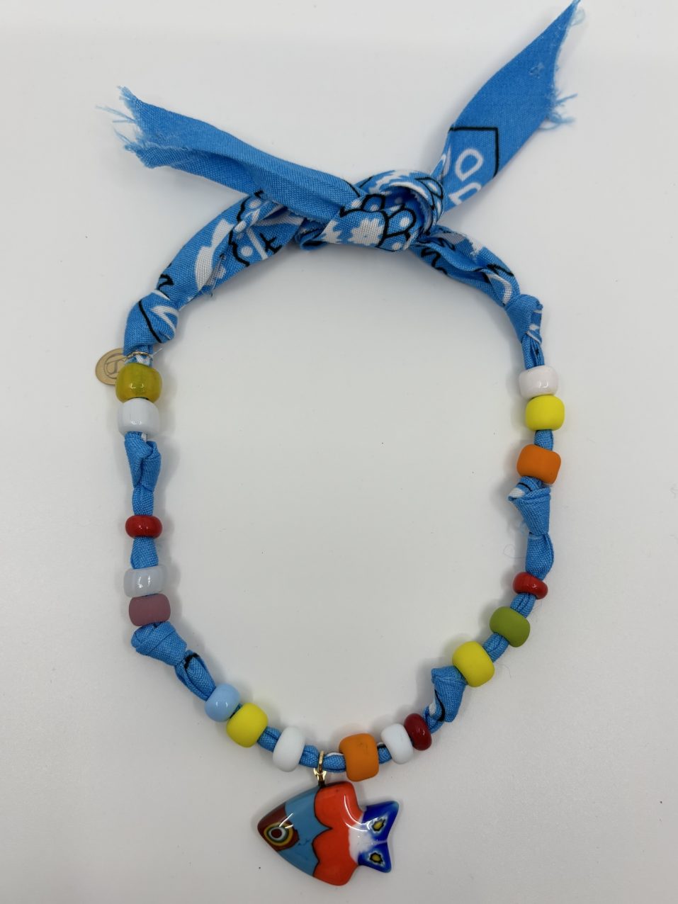 Necklace CANDY Bandana Blue Fish